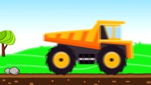 Monster Truck and construction machine. Maszyny budowlane Bajka Dla Dzieci