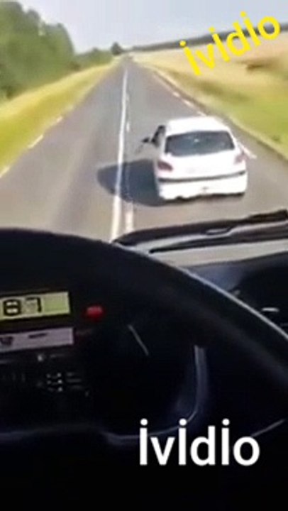 The truck threw the car away