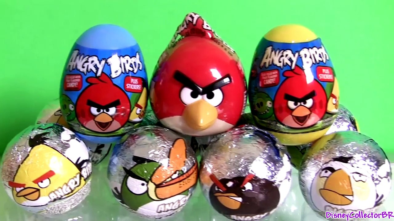 NEW Angry Birds Surprise Eggs Review by Disneycollector Chocolate