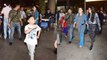 Ajay Devgn & Kajol's son Yug Devgn Enjoying at Mumbai Airport | FilmiBeat