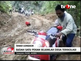 Sejumlah Desa di Pidie Masih Terisolir Akibat Longsor