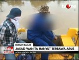 Jasad Wanita Hanyut Terbawa Arus Banjir