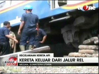 KA Sri Lelawangsa Keluar Rel, Kereta Tujuan Kuala Namu Ikut Terganggu