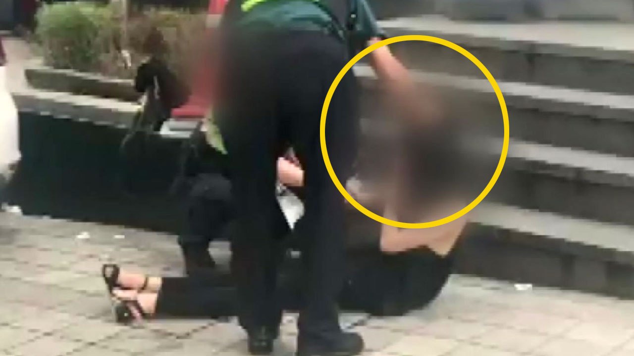 [단독] 경찰청장 '여성범죄 총력 대응' 다짐한 날...여성 머리채 잡고 흔든 경찰...