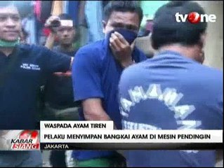 Polisi Gerebek Tempat Penjualan Ayam Tiren
