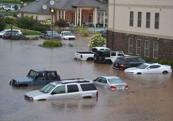 Deep Floodwater Seen in Lynchburg Amid Fears Dam Could Fail