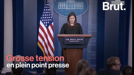 Tension entre un journaliste et la porte-parole de la Maison Blanche…