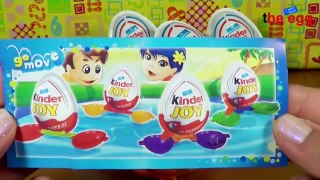 5 Kinder Joy Surprise Eggs Ferrero Monsters University Toy unboxing unwrapping opening