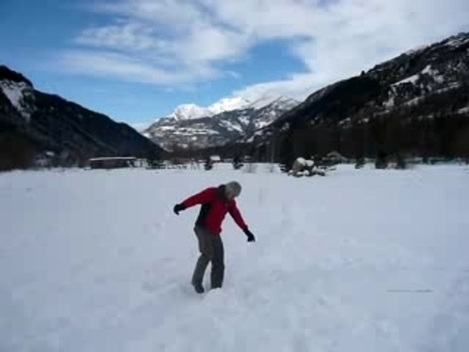 Jeux débiles dans la neige