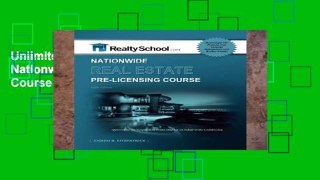 Unlimited acces 5th Edition Nationwide Real Estate Pre-licensing Course Book