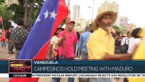 Campesinos Meet With Venezuelan President Nicolás Maduro