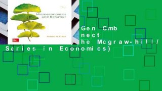 Best seller  Gen Cmb Micro/Beh; Connect Access Card (The Mcgraw-hill/Irwin Series in Economics)