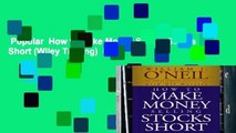 Popular  How to Make Money Selling Stocks Short (Wiley Trading)  Full