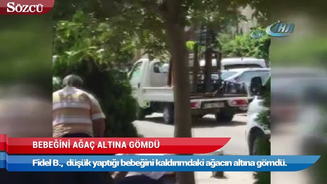 Suriyeli kadın, düşük yaptığı bebeğini ağaç altına gömdü
