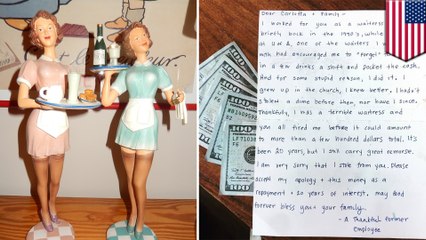 Former waitress pays $1,000 back to restaurant she stole from
