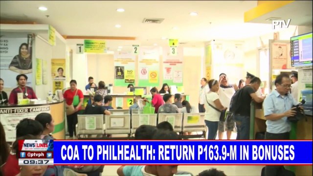 COA to PhilHealth: Return P163.9-M in bonuses