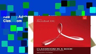 Reading Adobe Acrobat DC Classroom in a Book For Ipad