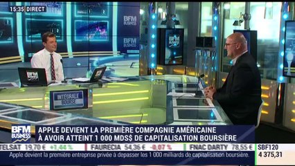 Les tendances sur les marchés : Apple devient la première compagnie américaine à avoir atteint 1 000 Mds de dollars de capitalisation boursière - 03/08