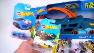 Hot Wheels Stunt & Go Hauler Truck Race Track Launch Cars Storage 360 Loop