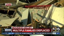 Families displaced after storm destroys homes in Buckeye Valley