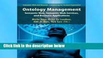 New Trial Ontology Management: Semantic Web, Semantic Web Services, and Business Applications