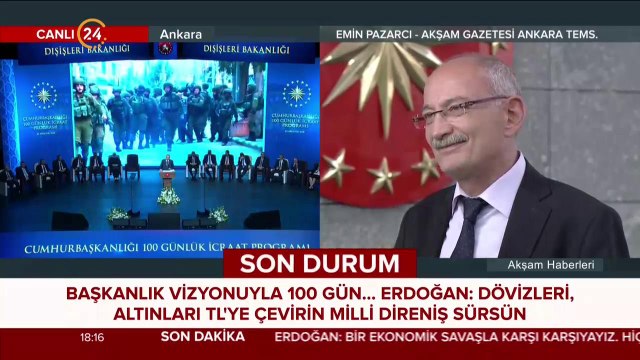 Cumhurbaşkanı Erdoğan, 100 günlük eylem planını açıkladı