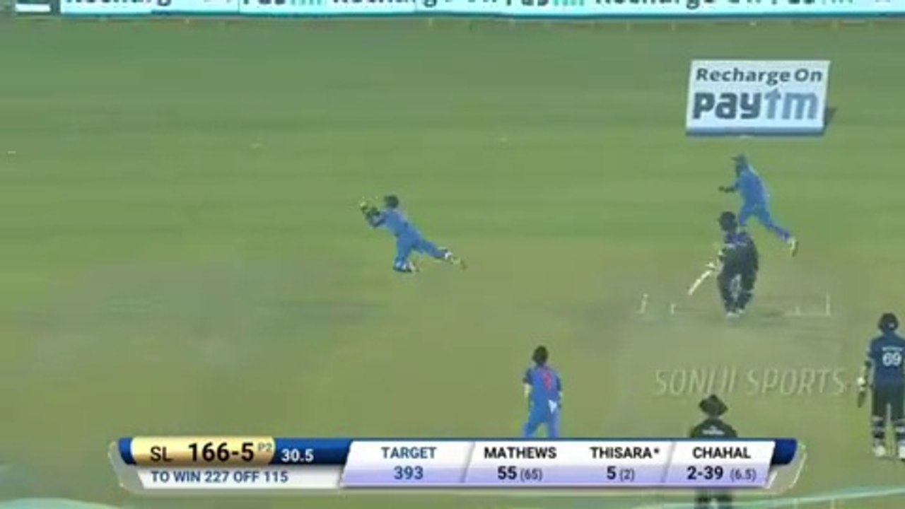 धोनी ने पकड़ा ऐसा शानदार कैच