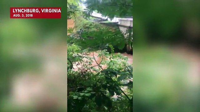 Flash Flooding In Virginia Puts Dam On The Brink Of Failure