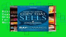 Reading How to Write Copy That Sells: The Step-By-Step System for More Sales, to More Customers,
