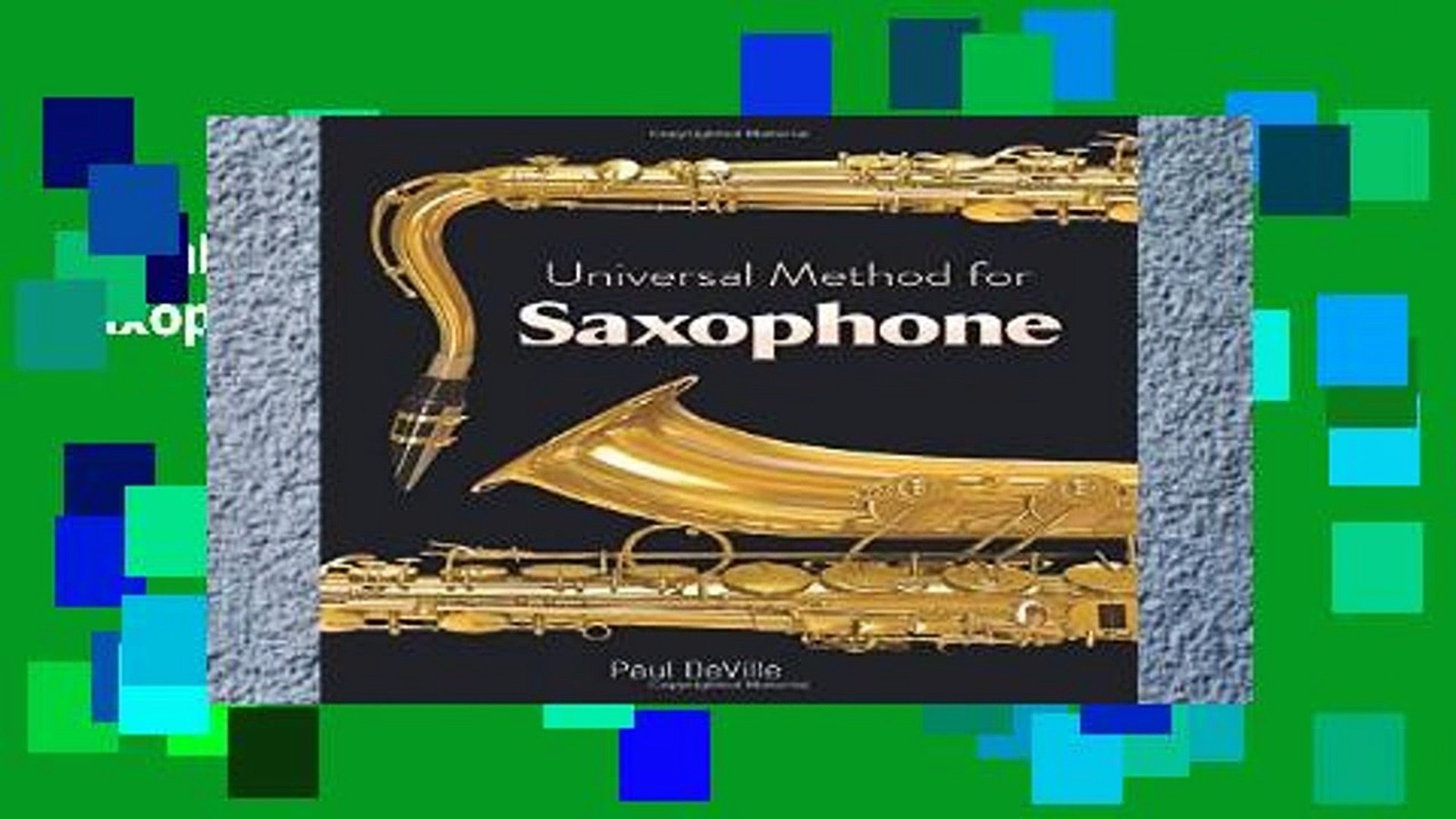 Universal method 2024 for saxophone