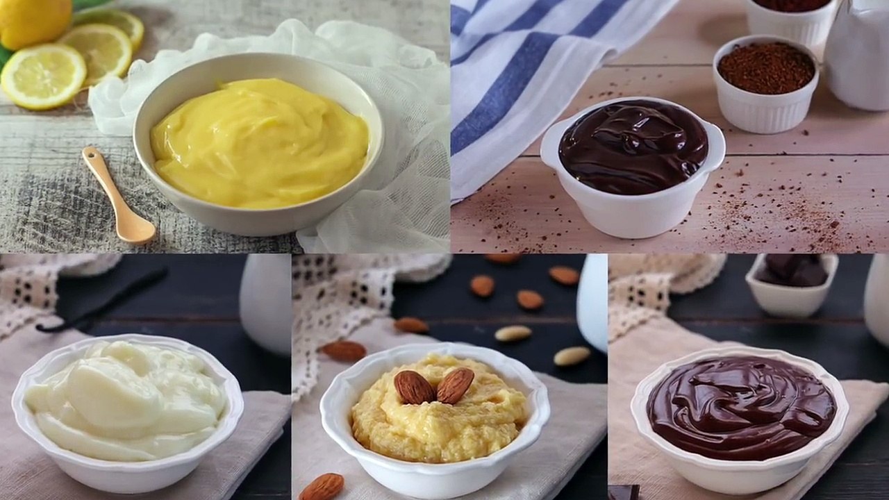 COMPILATION CON 5 RICETTE DI CREME PER DOLCI  - Ricetta Facile Fatto in Casa da Benedetta