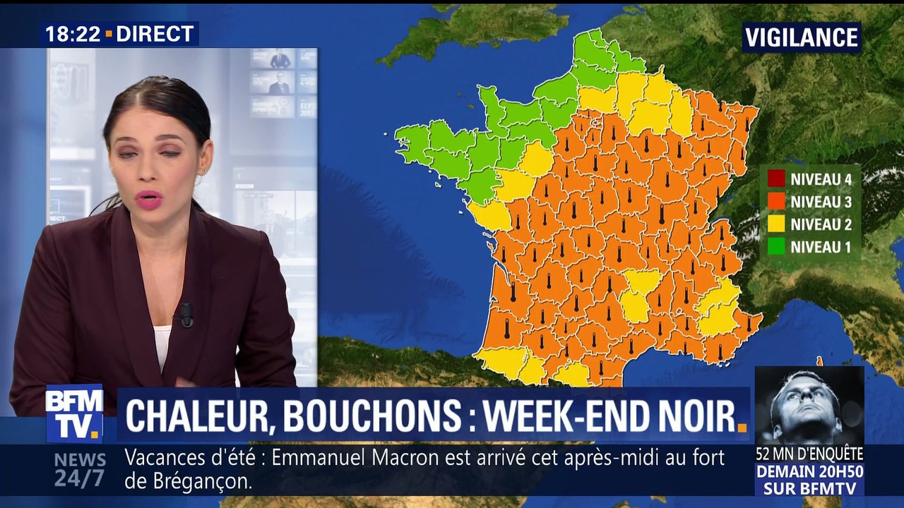 Chaleur, bouchons: week-end noir