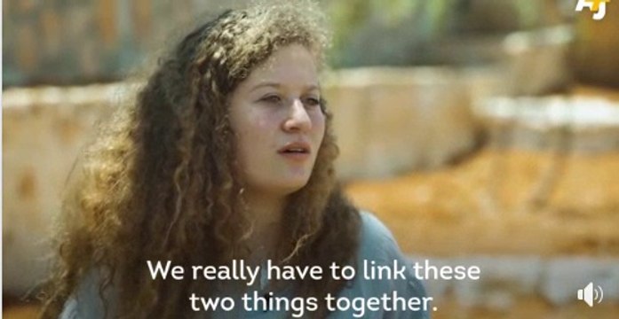 Ahed Tamimi is a Palestinian activist from the village of Nabi Salih in the occupied West Bank. She is best known for appearances in images and videos in which she confronts Israeli soldiers. Wikipedia Born: January 31, 2001 (age 17 years), Nabi Salih Sib