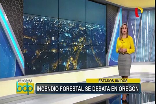 EEUU: Cientos de personas evacuan tras incendio forestal en Oregon