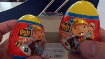 Bob the Builder 2 pack Surprise Eggs Unboxing Toys & Stickers Huevos Sorpresa