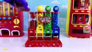 Learn Colors with M&M Candy Machine Surprise Eggs Toy Surprises Best Learning Colours Vide