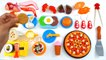 Velcro Food Toy Cutting Pizza Hamburger Plastic Cooking Playset for teaching children