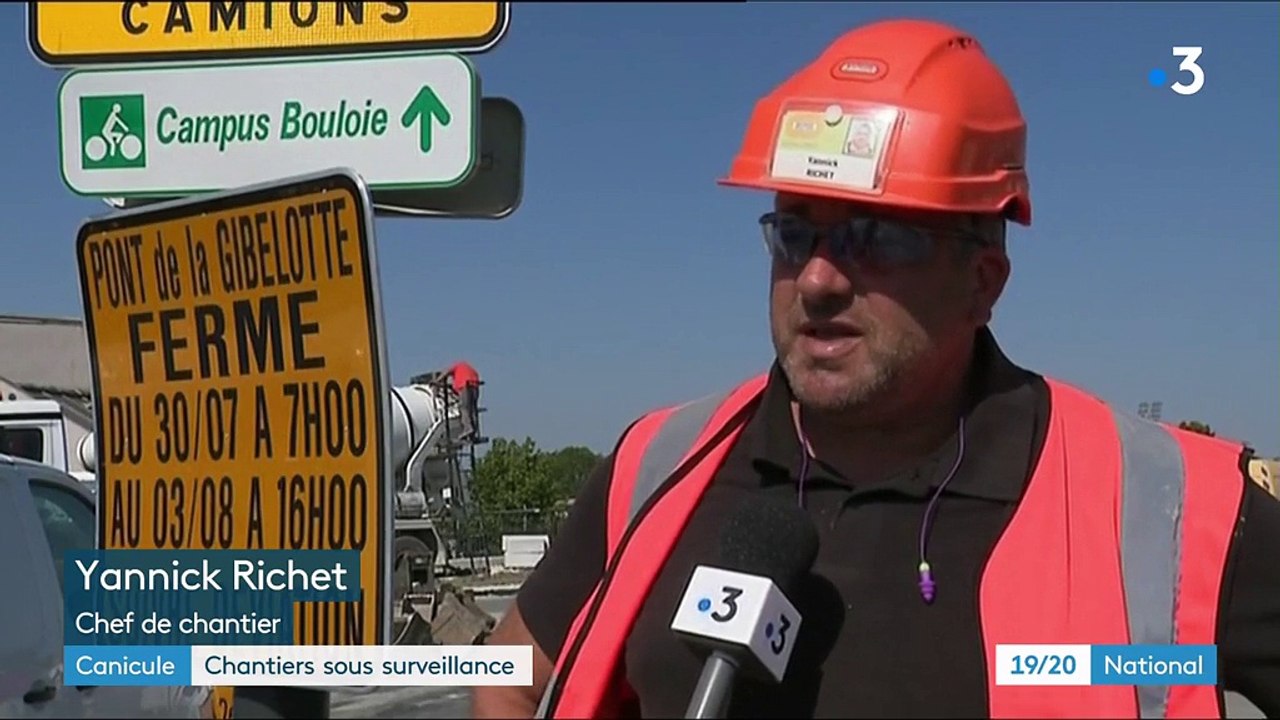 Canicule : chantiers sous surveillance