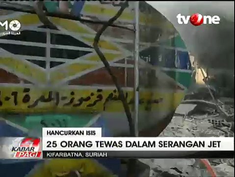 Serangan Udara Militer Suriah ke ISIS Tewaskan 25 Orang