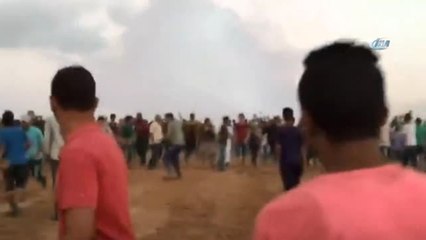 İsrail'in Bombalı Saldırı Anı Kameralara Yansıdı