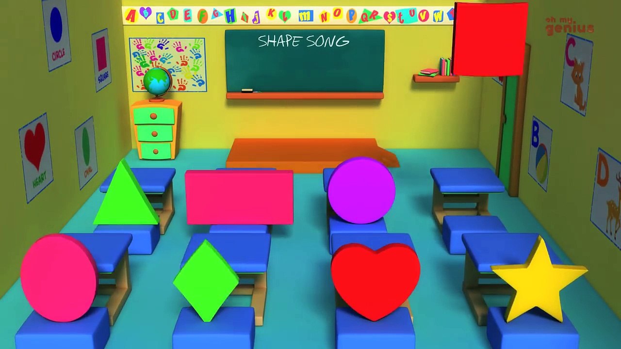 Nursery Rhymes From Oh My Genius the Shapes Song | shape song
