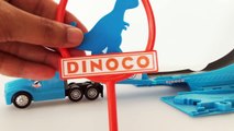 Disney Pixar Cars Tomica Truck Dinoco Unboxing disney cars Lightning mcqueen kids toys
