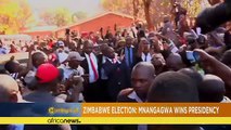 Emmerson Mnangagwa declared winner of Zimbabwe's 'disputed' election