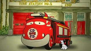 Drive Drive The Firetruck with lyrics Cheeky Diablos Cartoon Nursery Rhyme Big Red Hurry h