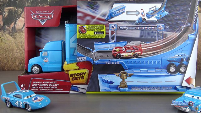 Disney Cars Camion Dinoco Truck Gray Rampe de Saut Flash McQueen Les Bagnoles Drop Jump Jouet Review