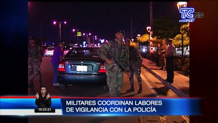 Militares coordinan labores de vigilancia con Policía