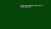 Ebook Oracle Database 10g PL/SQL 101 (Oracle Press) Full