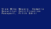 View Mike Meyers  Comptia Security+ Certification Passport, Fifth Edition (Exam Sy0-501) (Mike