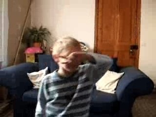 Flavian around the Christmas tree