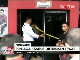 Satpam Kampus di Yogyakarta Dibunuh Perampok